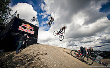 Just before Zinks massive impact @ Red Bull Berg Line
